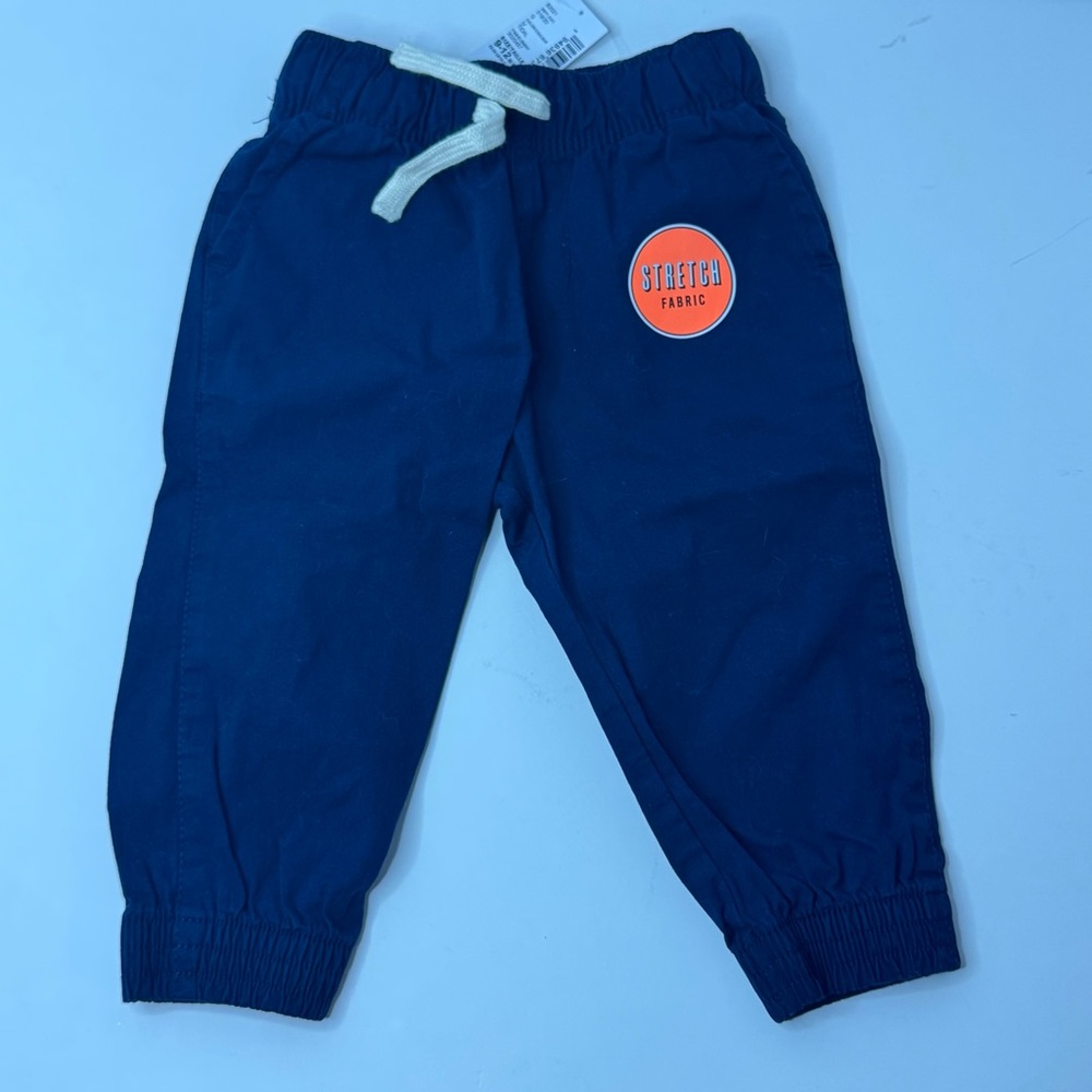 The Children's Place Baby Toddler Stretch Pull on Jogger Pants navy 9-12 Months